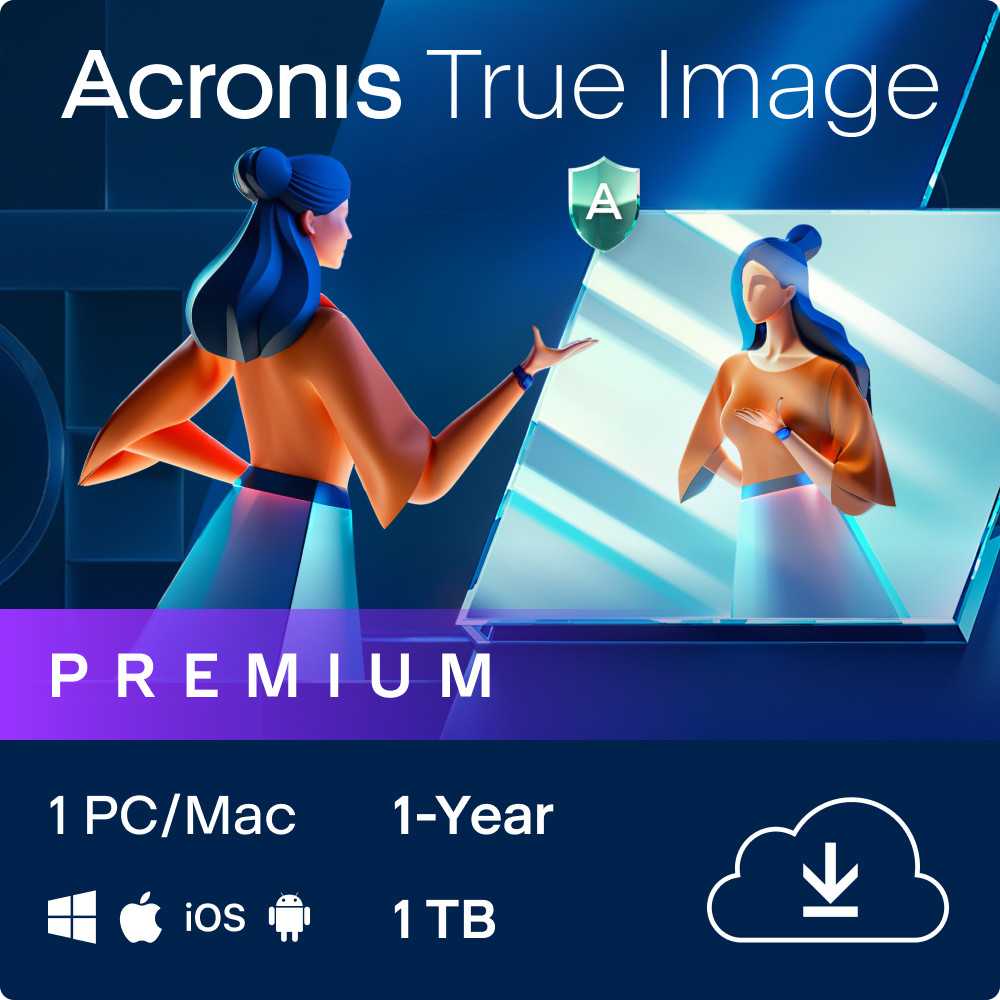 Acronis True Image Premium 2026 + 1TB Cloud - 1 PC/Mac / 1 Jahr (ESD+KEY)