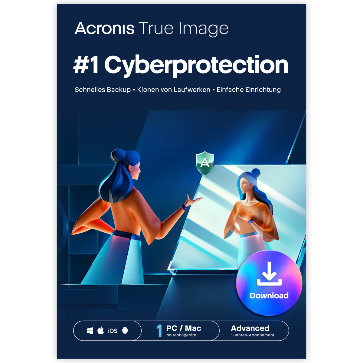 Acronis True Image Advanced 2026 + 50 GB Cloud - 1 PC/Mac / 1 Jahr (ESD+KEY)