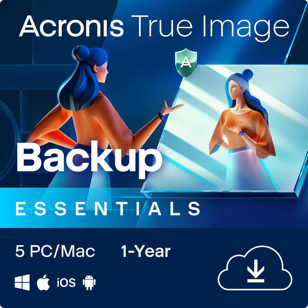Acronis True Image Essentials 2026 – 5 PC/Mac / 1 Jahr (ESD+KEY)