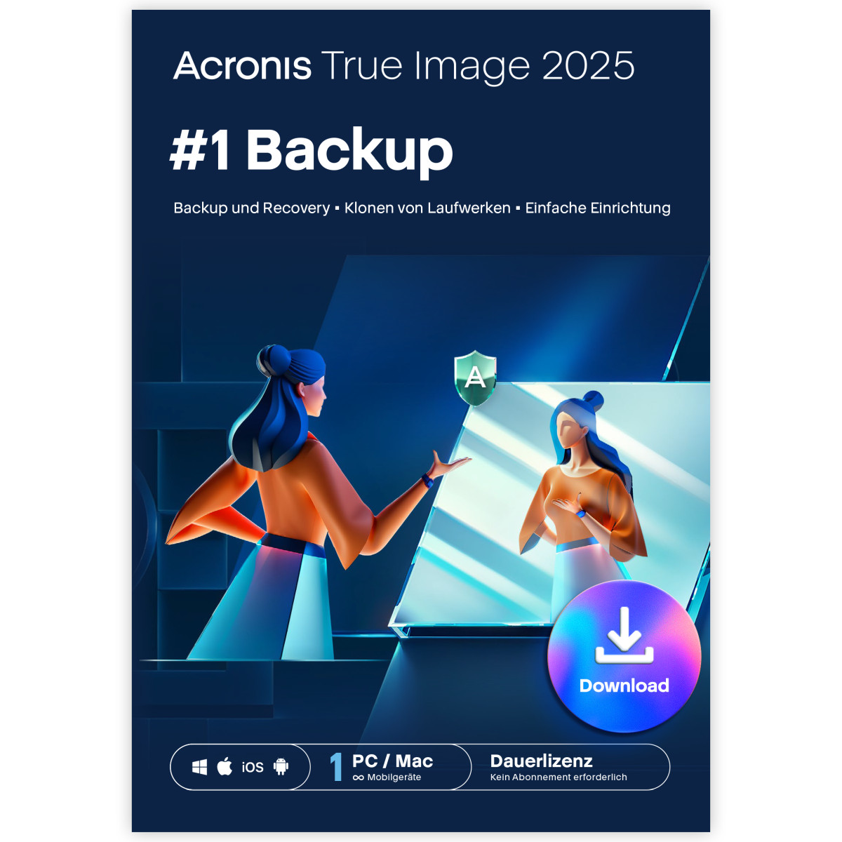 Acronis True Image 2025 - 1 PC/Mac Dauerlizenz (ESD+KEY)
