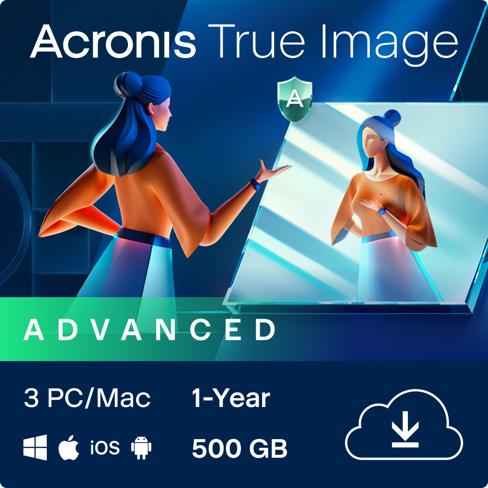 Acronis True Image Advanced 2026 + 500 GB Cloud - 3 PC/Mac / 1 Jahr (ESD+KEY)