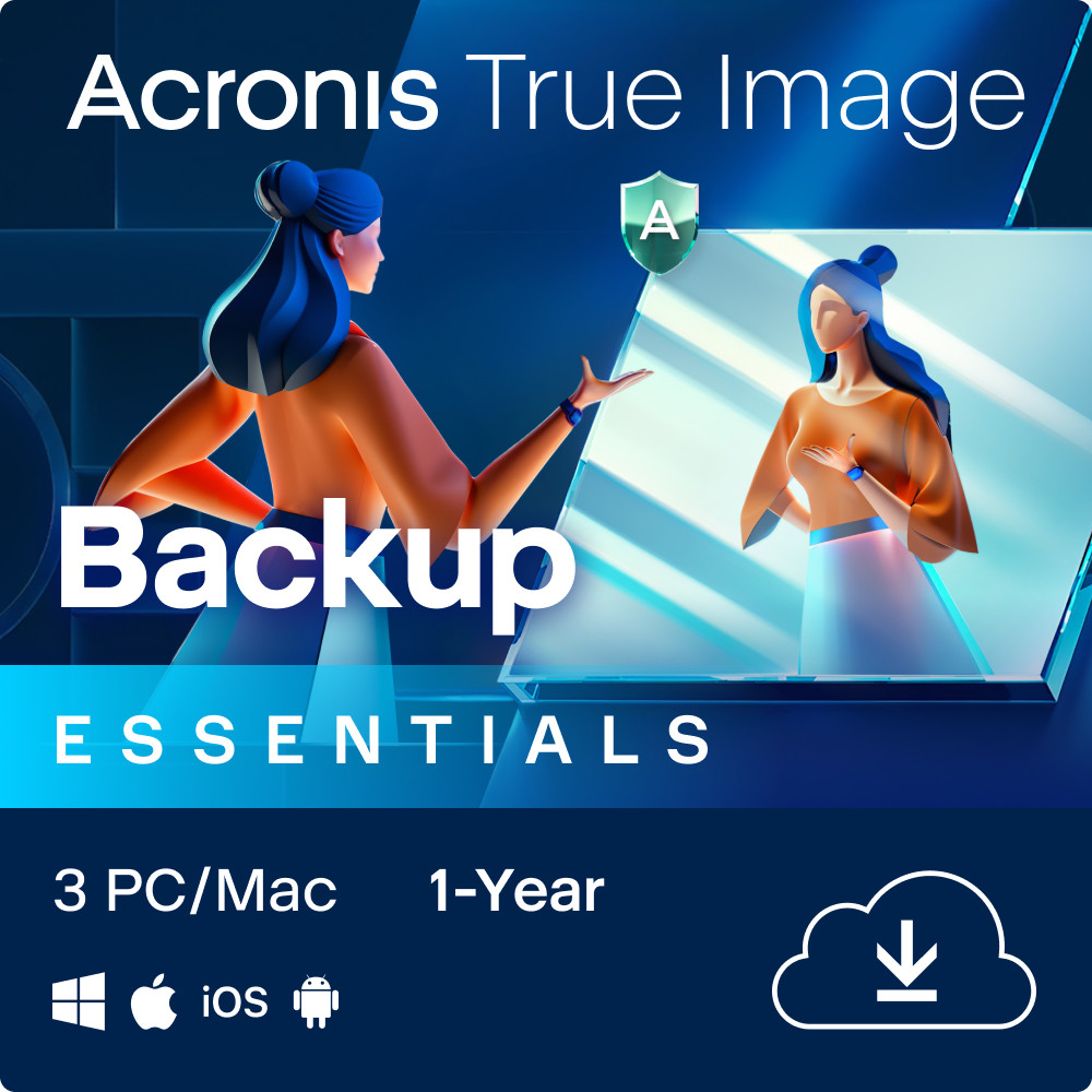 Acronis True Image Essentials 2026 – 3 PC/Mac / 1 Jahr (ESD+KEY)