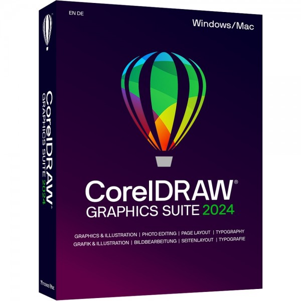 Corel DRAW Graphics Suite 2024 WIN/MAC Deutsch (Box-Dauerlizenz)