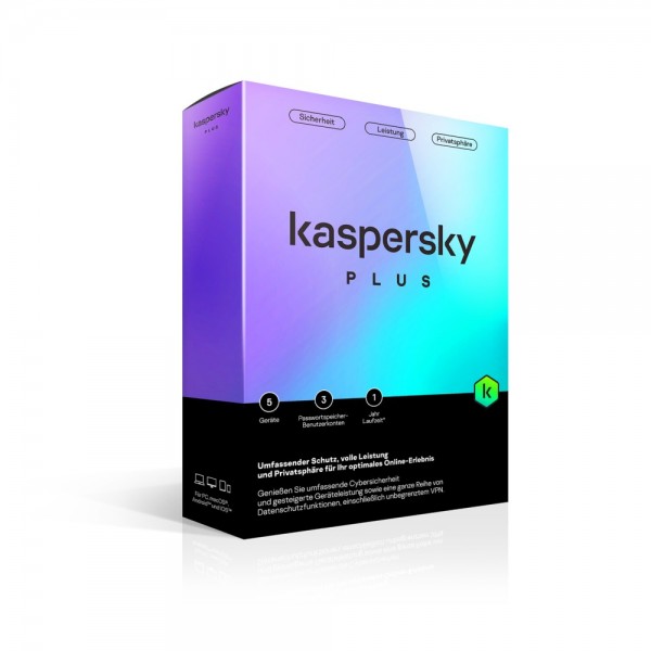 Kaspersky PLUS 2024 5-Geräte / 1-Jahr Internet-Security als BOX Version