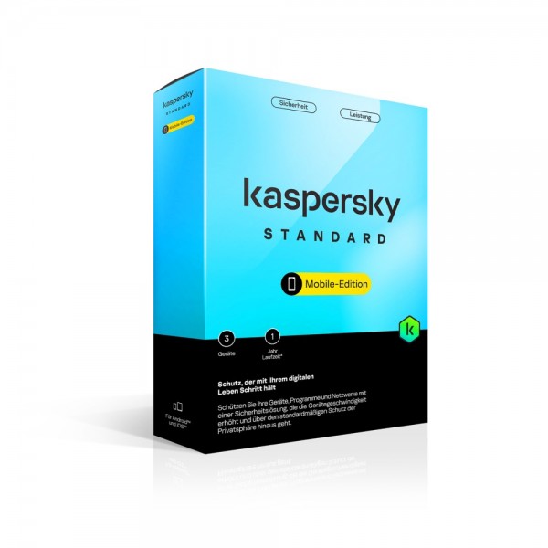 Kaspersky Mobile 2024 3-Geräte / 1-Jahr Internet-Security als BOX Version