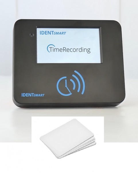 IDENTSmart Zeiterfassung ID800TR StarterKit mit 5 RFID Mitarbeiter-Karten