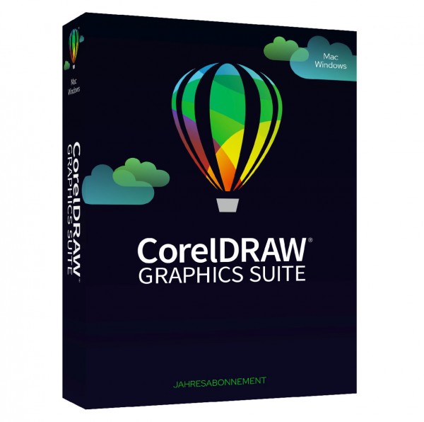 CorelDRAW Graphics Suite 365 (2023) Win/Mac *1-Jahr* Box, Deutsch
