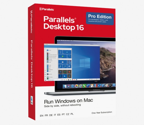 Parallels Desktop 16 PRO EDITION für MAC, BOX, *1-Jahr*