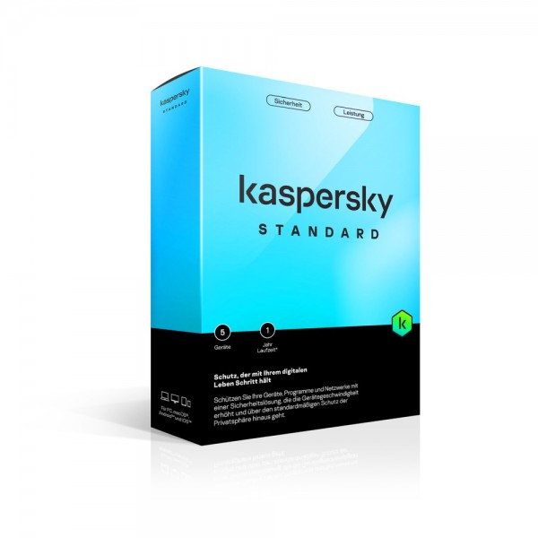 Kaspersky Standard 2024 5-Geräte / 1-Jahr Internet-Security als BOX Version